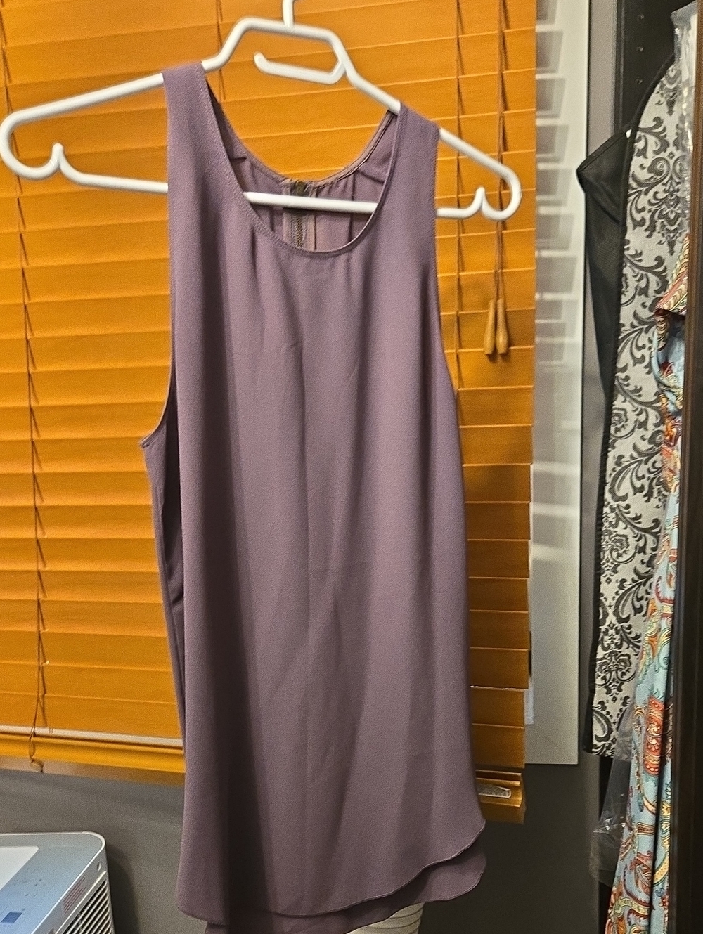 Aritzia Sleeveless Lavender Shift Dress